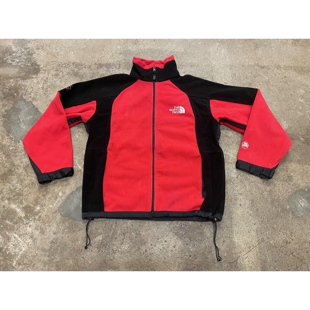 The North Face Jacket‎ Mens Medium Red Black Summit Series Windstopper Fleece